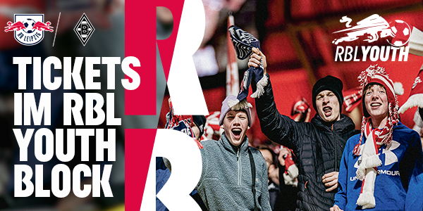 Cover Tickets im RBL Youth Block gegen Borussia Mönchengladbach